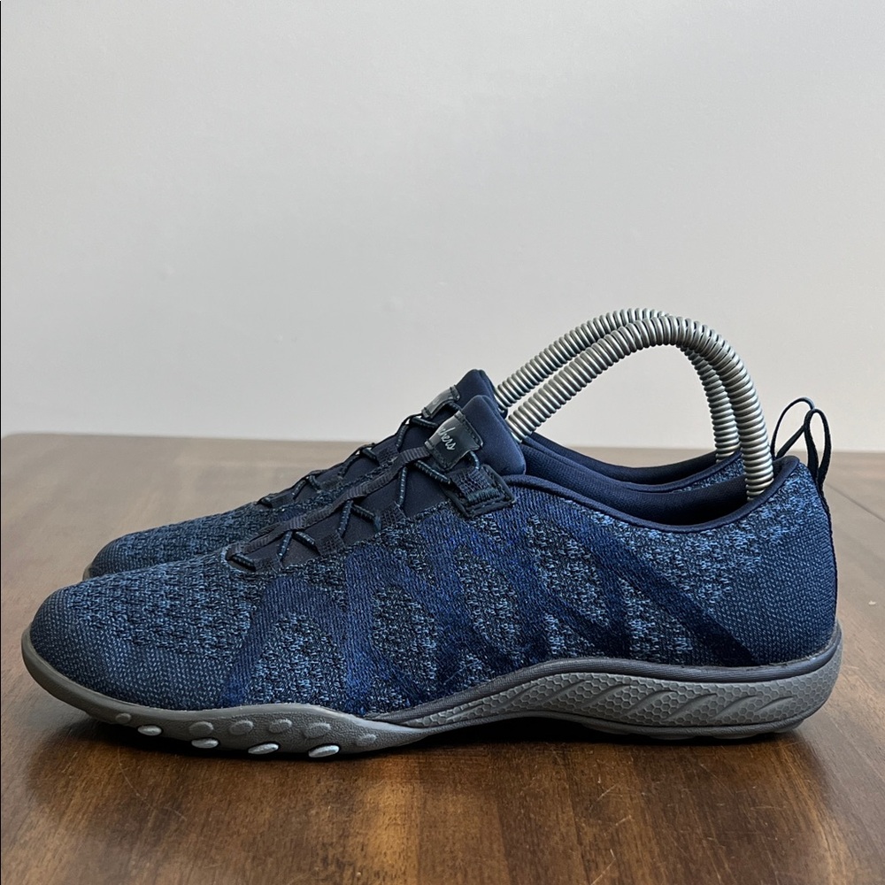 Skechers Womens Breathe Easy Infi Knity 100301 Blue Running Shoes Sneakers 7.5 - Picture 5 of 14